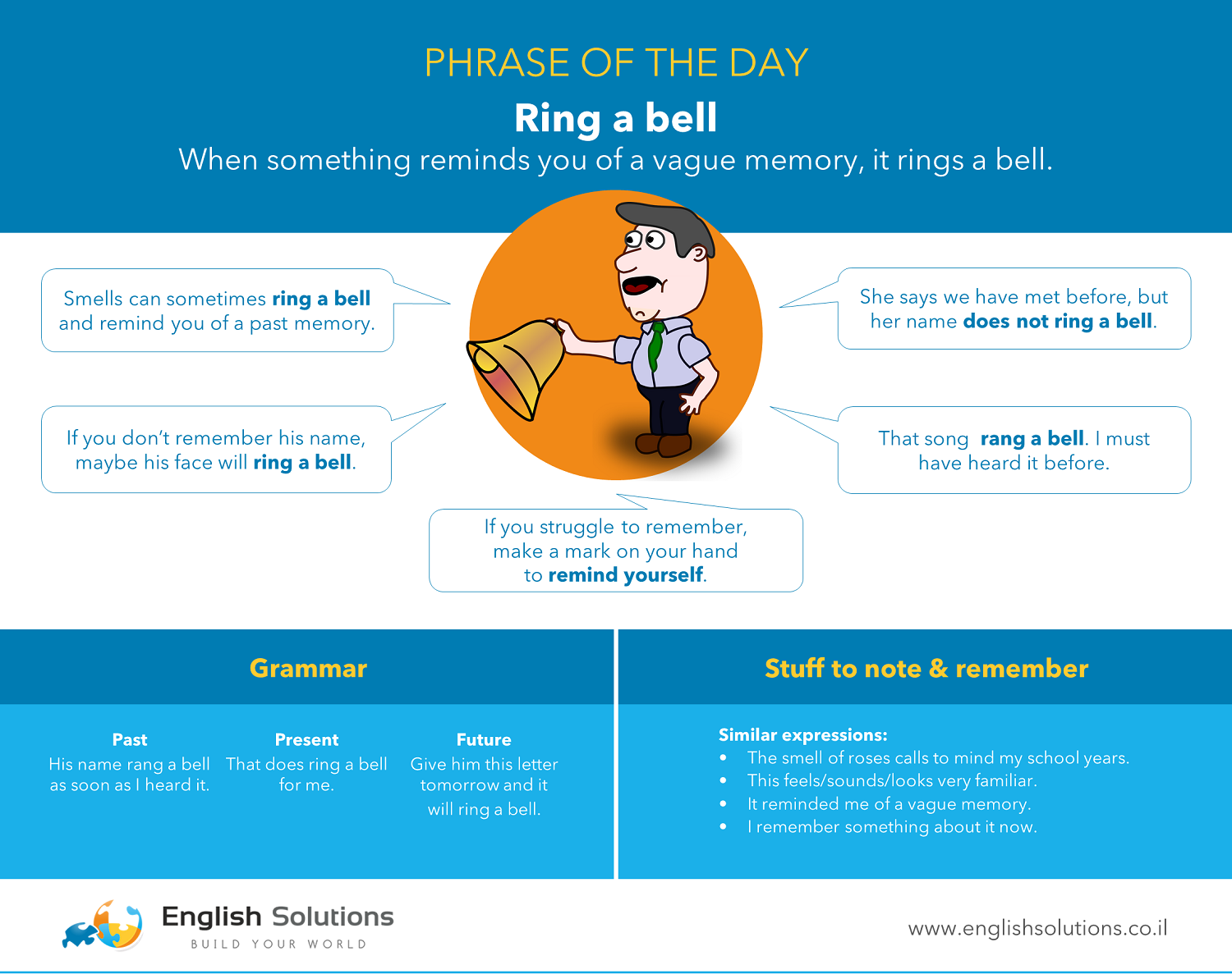 Phrase Of The Day Ring A Bell English Solutions